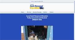 Desktop Screenshot of localjunkremovalglendale.com